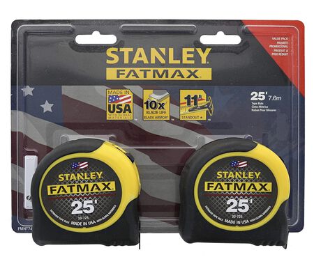 STANLEY Consumer Tools FMHT74038 25' Fatmax Tape Measure (2 Pack)