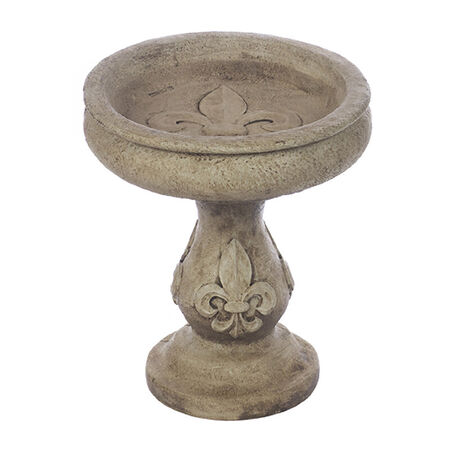 Fleur De Lis Bird Bath