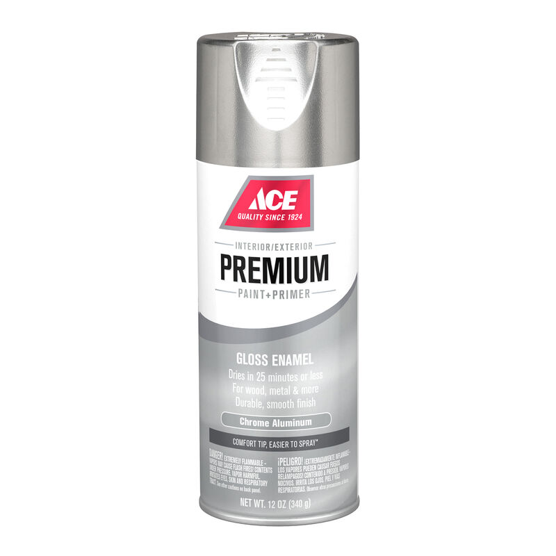 Ace Premium Gloss Chrome Aluminium Enamel Spray Paint 12 Oz Stine Home Yard The Family You Can Build Around