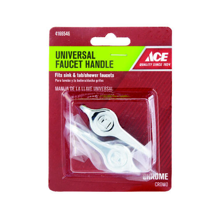 Ace For Universal Chrome Sink and Tub and Shower Faucet Handles