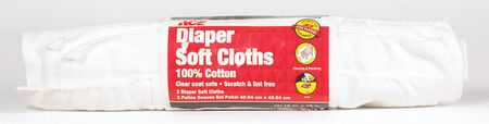 Ace Diaper Cotton Cleaning Cloth 16 in. W x 16 in. L 3 pk