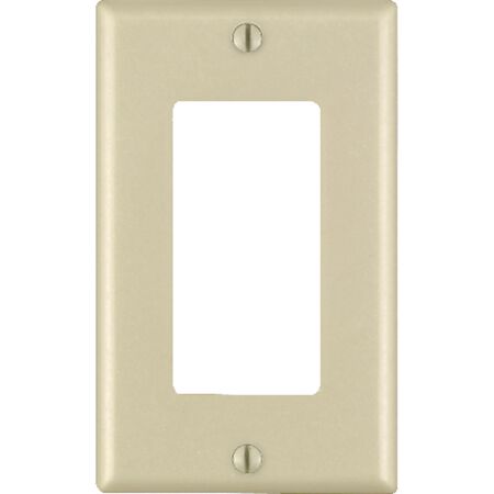 Leviton Decora Ivory 1 gang Thermoset Plastic Decorator Wall Plate 1 pk
