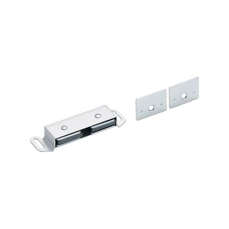 Amerock 1/2 in. H X 3.5 in. W X 1 in. D Aluminum Magnetic Catch