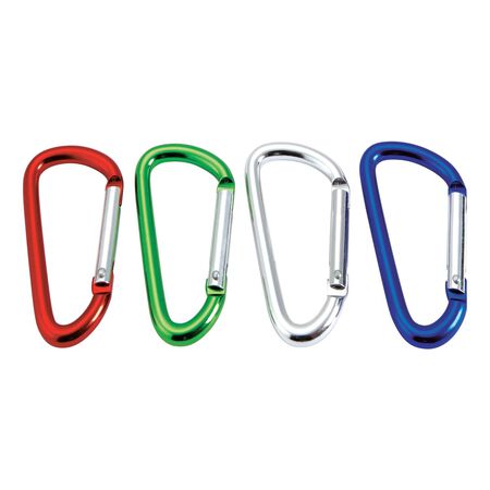 Home Plus Aluminum Assorted D Carabiner