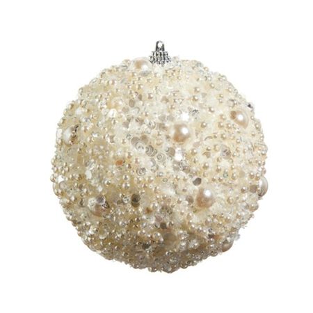 Raz Imports 4.75 in. PEARL EMBELLISHED ORNAMENT