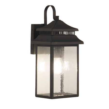 Craftmade Crossbend 1 Light Small Outdoor Wall Lantern in Dark Bronze Gilded