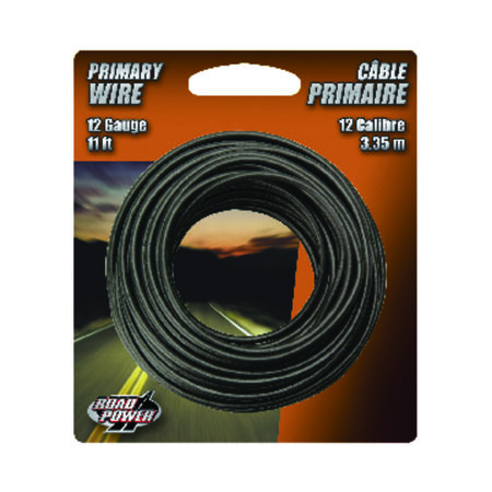 Coleman Cable 11 ft. Stranded 12 Ga. Primary Wire Black