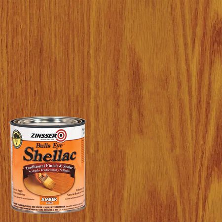Zinsser Bulls Eye Amber Shellac-Based Shellac Finish and Sealer 1 qt