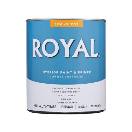 Royal Semi-Gloss Tint Base Neutral Base Paint Interior 1 qt