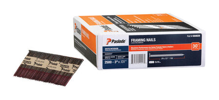 Paslode Framing Nail Angled 3 in. x 0.131 in. Paper Collated Smooth 2 500 / Box