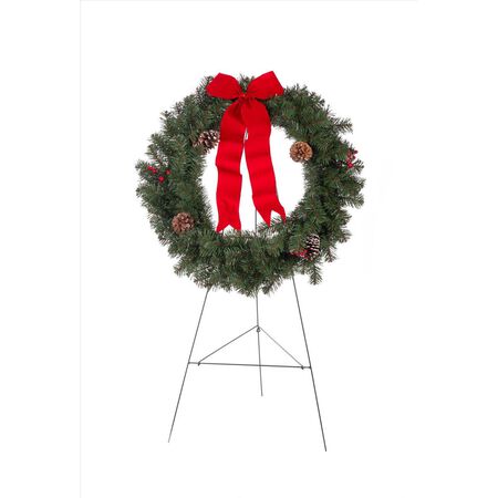 Holiday Bright Lights 30 in. D Memorial Christmas Wreath