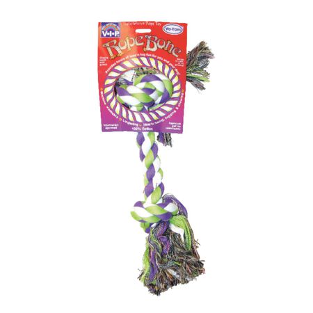 Boss Pet Digger's Multicolored Cotton Rag Bone Rope Dog Tug Toy Large 1 pk