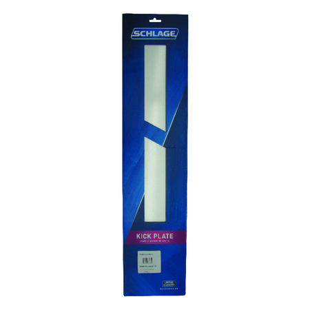Schlage 8 in. H X 34 in. L Anodized Aluminum Kickplate