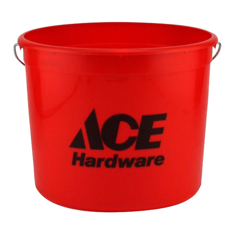 Ace Red 10 qt. Plastic Bucket Stine Home + Yard The