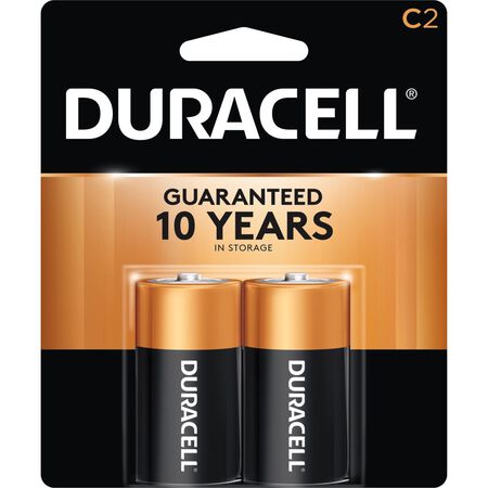 Duracell Coppertop C Alkaline Batteries 2 pk Carded
