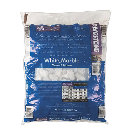 Pavestone White Decorative Stone Marble Chips 0.5 cu. ft.