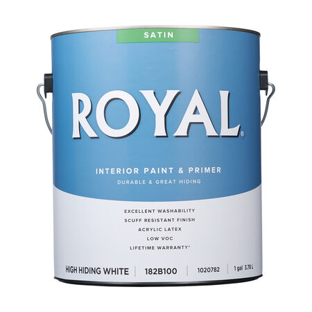 Royal Satin High Hiding White Paint Interior 1 gal