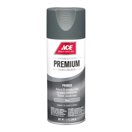Ace Premium Gray Spray Primer 12 oz