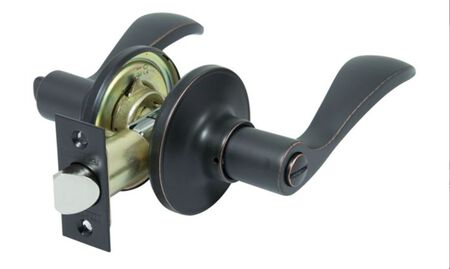 ProSource LYEX01V-PS Privacy Lever, Zinc, Reversible Hand, 3 Grade