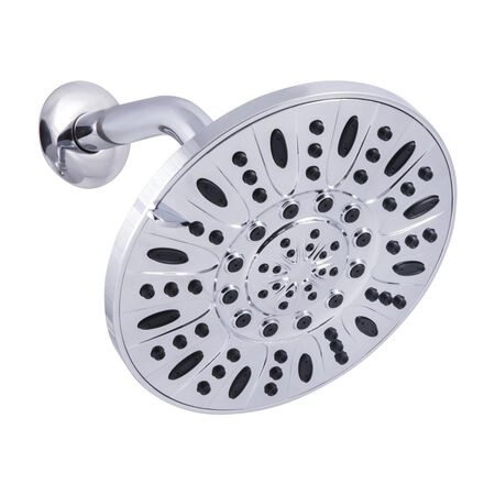 OakBrook Chrome PVC 3 settings Wallmount Showerhead 1.8 gpm
