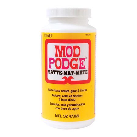 Plaid Mod Podge High Strength Glue White Matte Adhesive Kit 16 oz
