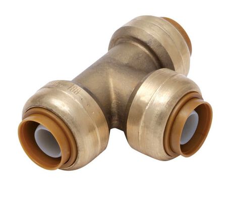 SharkBite 1 in. Push X 1 in. D Push Brass Tee