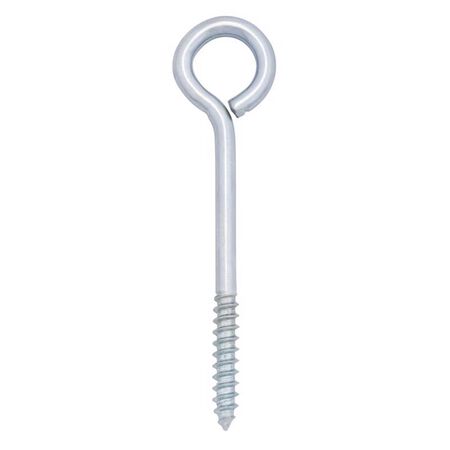 Hampton 1/4 in. X 3-3/4 in. L Zinc-Plated Steel Lag Thread Eyebolt