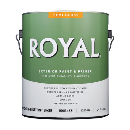 Royal Semi-Gloss Tint Base Mid-Tone Base Paint Exterior 1 gal