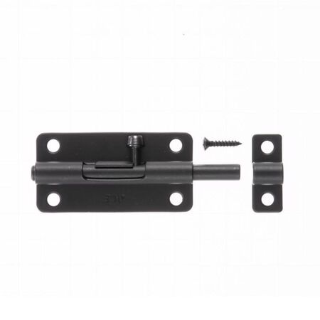 Ace 4 in. L Black Steel Barrel Bolt 1 pk