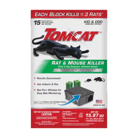 Tomcat Bait Station and Bait Blocks For Mice and Rats 15.87 oz. 1 Pack