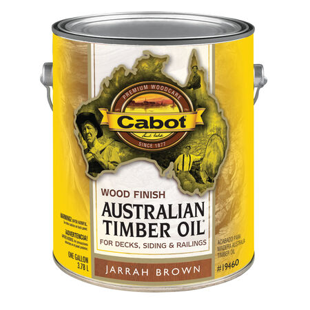 Cabot Australian Timber Oil Low VOC Transparent Jarrah Brown Oil-Based Australian Timber Oil 1 gal