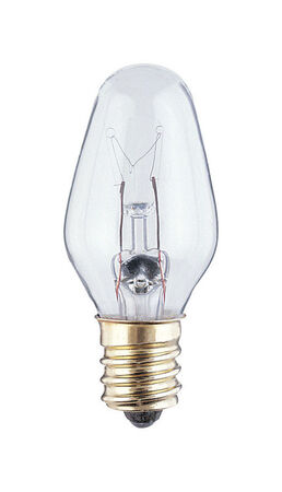 Westinghouse 7 W C7 Candelabra Incandescent Bulb E12 (Candelabra) Clear 4 pk