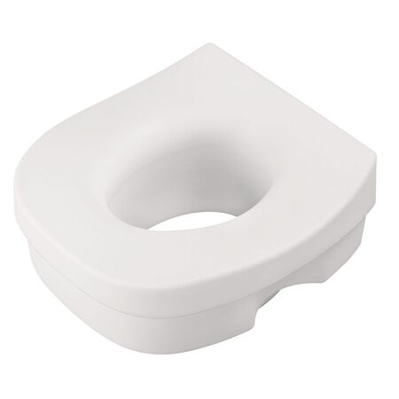 Franklin Brass White Plastic Elevated Toilet Seat 11-3/4 in. L x 5 in. H