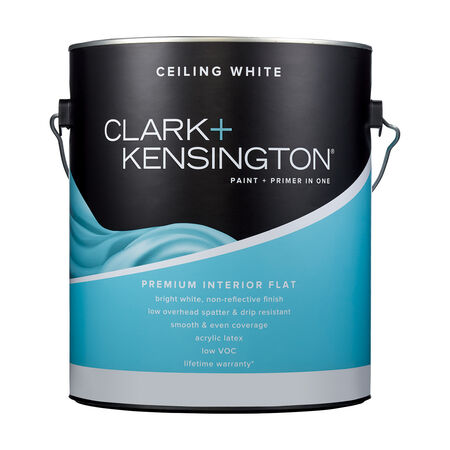 Clark+Kensington Flat Ceiling White Paint & Primer Interior 1 gal