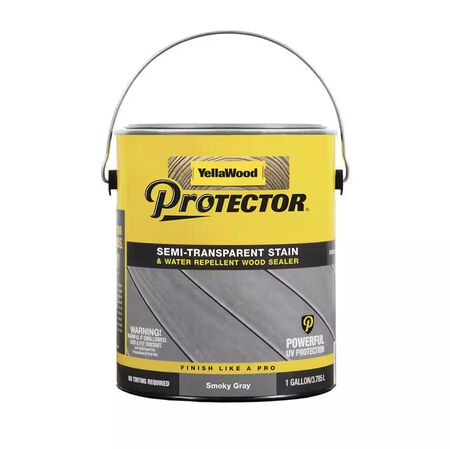 Protector 1 gal. Smoky Gray Semi-Transparent Deck Stain and Sealer