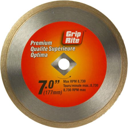 Grip-Rite 7-Inch Premium Tile Blade - Wet only
