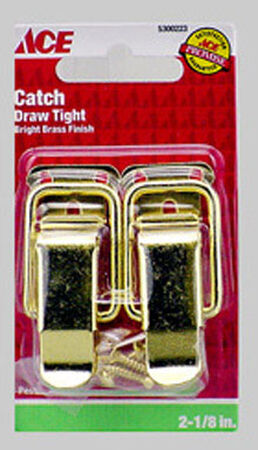 Ace Bright Brass Drawer Catch 2 pk
