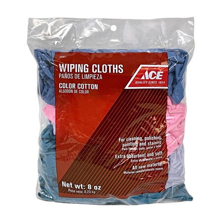 Ace Assorted Colors Cotton Knit Cleaning Cloth 8 oz