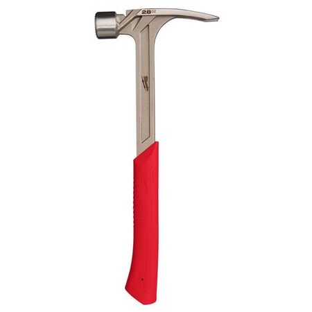 Milwaukee 28 oz Milled Face Framing Hammer 16 in. Fiberglass Handle
