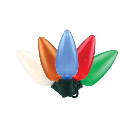 Celebrations Platinum LED C9 Multicolored 25 ct String Christmas Lights 25 ft.