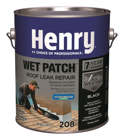 Henry Wet patch Plastic Roof Cement 30 oz. Black