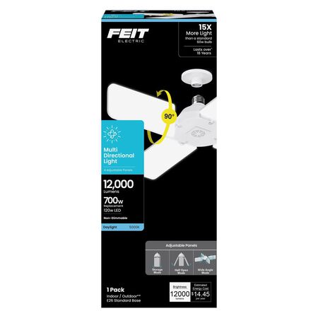Feit ED26 E26 (Medium) LED HID Bulb Daylight 500 Watt Equivalence 1 pk