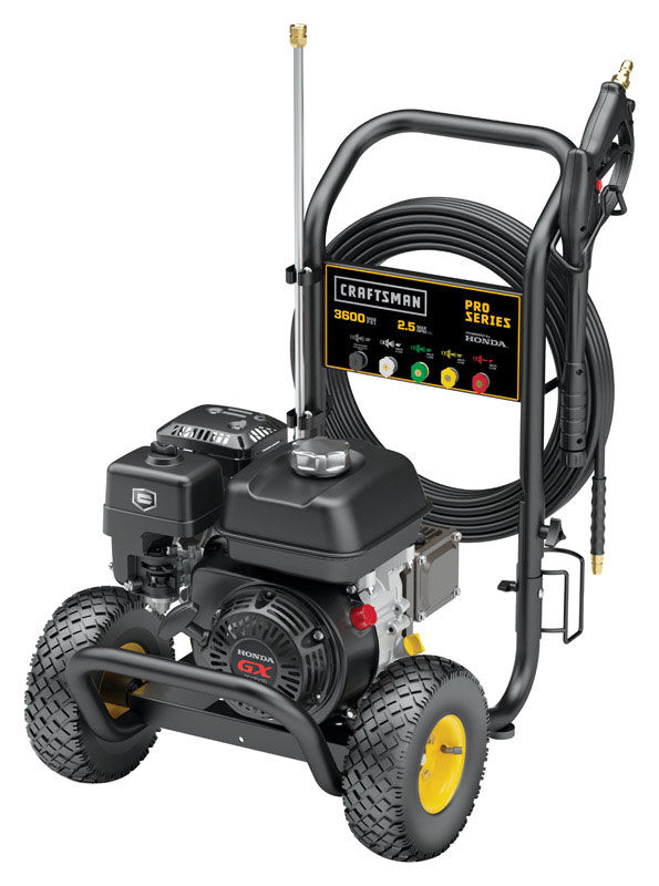 Craftsman Pro Series Gasoline Honda Pressure Washer 3600 Psi 2 5 Gpm Stine Home Yard The Family You Can Build Around