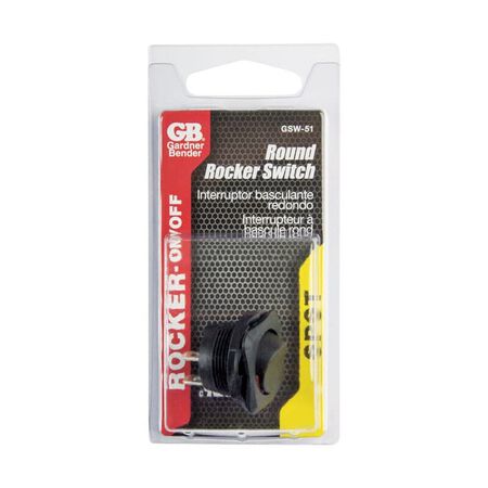 Gardner Bender 16 amps Rocker Switch Black/Red 1 pk