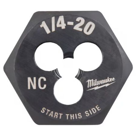 Milwaukee SAE 1/4-20 NC 1 in. Hex Threading Die