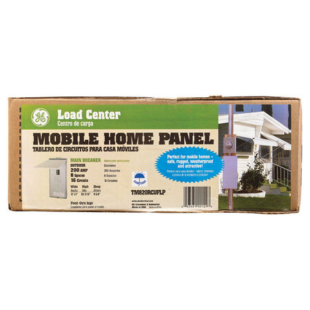 GE 200 amps 8 space 16 circuits 240 volts Plug-In Single Pole Main Breaker Load Center