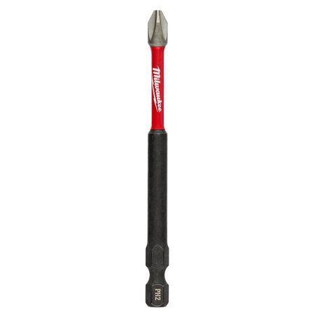 Milwaukee Shockwave Phillips PH2 Sizes X 3-1/2 in. L Power Bit Alloy Steel 25 pk
