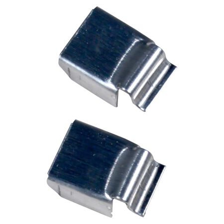 Phifer Wire Mill Silver Aluminum 5/16 in. W X 5/8 in. L Crossbar Screen Clips 10 pk