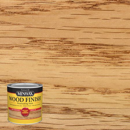 Minwax Wood Finish Semi-Transparent Cherry Oil-Based Penetrating Wood Stain 1/2 pt