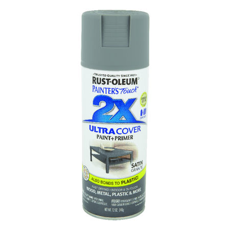 Rust-Oleum Painter's Touch 2X Ultra Cover Satin Granite Paint+Primer Spray Paint 12 oz